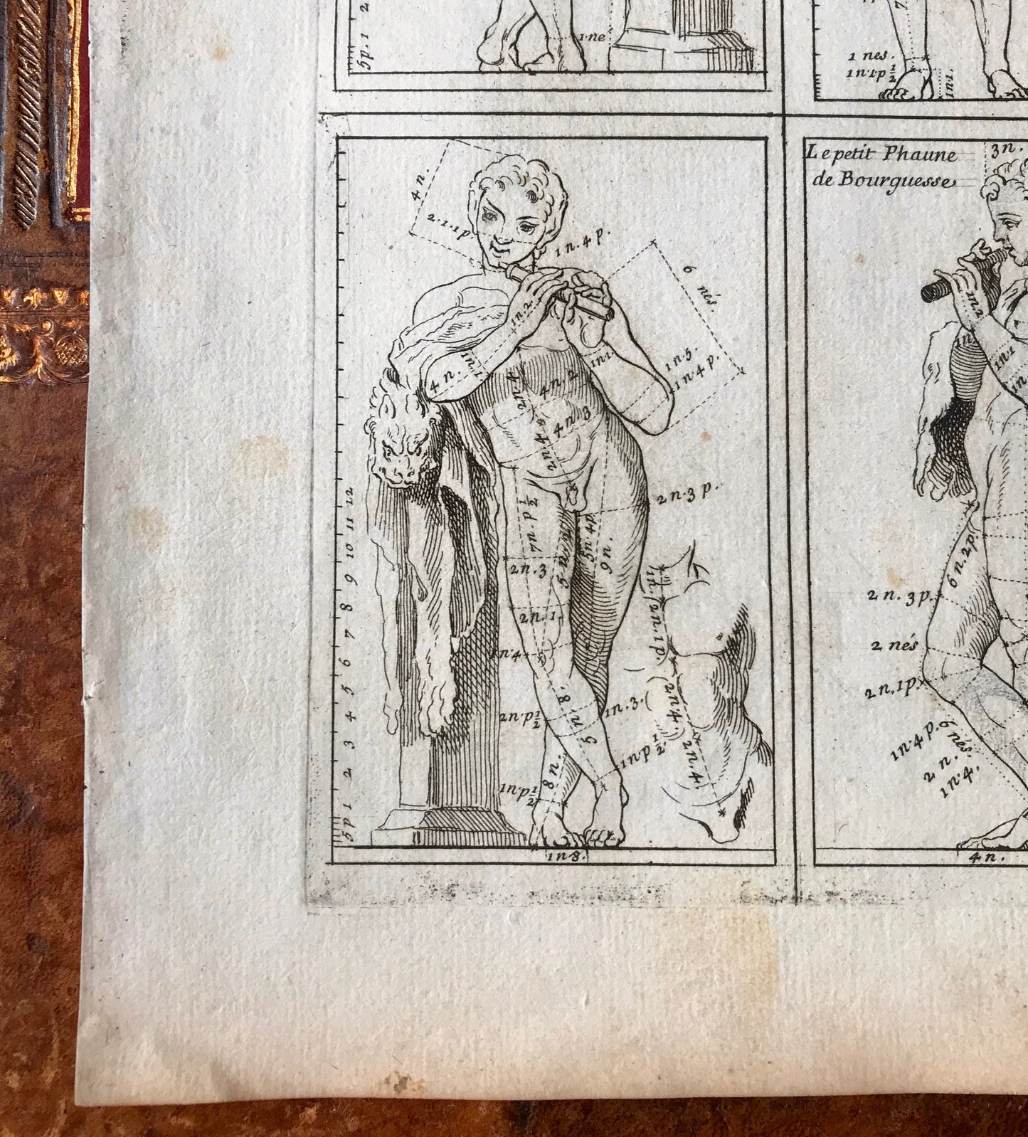 An Engraving from The ‘Nouvelle Methode Pour Apprendre a Dessiner Sans Maitre”. French. 1740. Size 29 x 23 cms