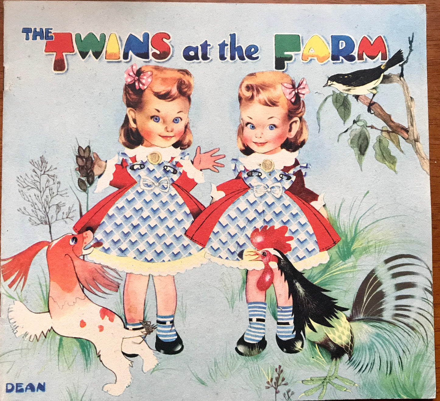 An Original Illustration From ‘The Twins at The Farm’, a child’s picture book published by Dean dated 1953. Large: 59 x 28 cms.