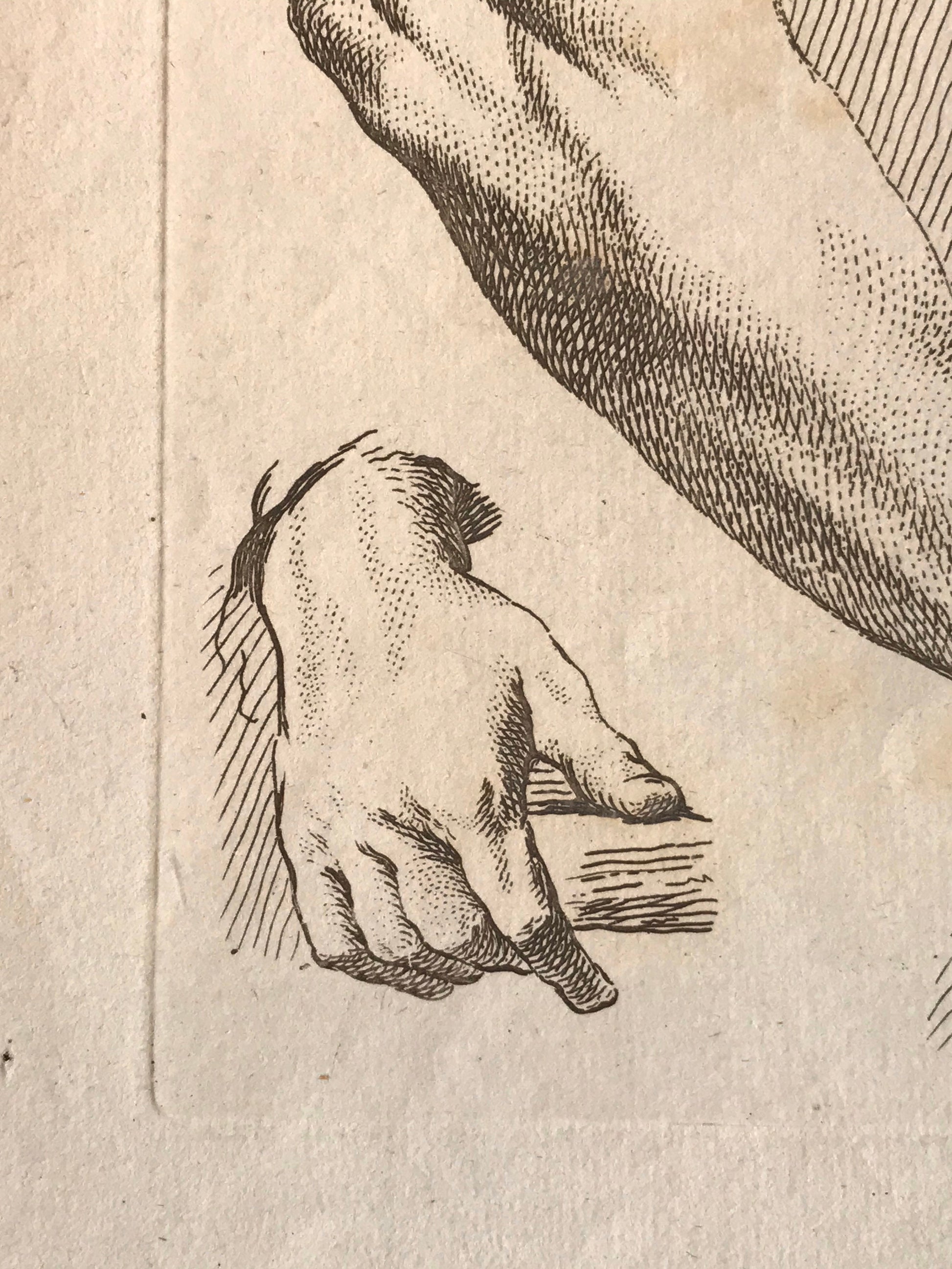 An Engraving from The ‘Nouvelle Methode Pour Apprendre a Dessiner Sans Maitre”. French. 1740. Size 29 x23 cms