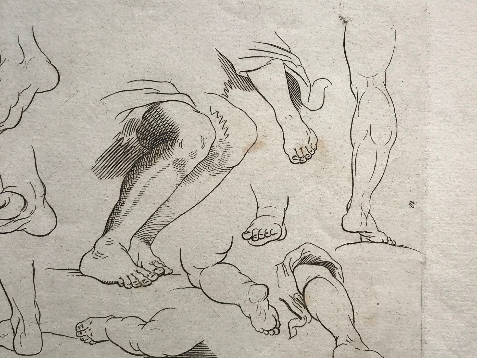 Two Original Engravings from The ‘Nouvelle Methode Pour Apprendre a Dessiner Sans Maitre”. French. 1740. Size 29 x23 cms