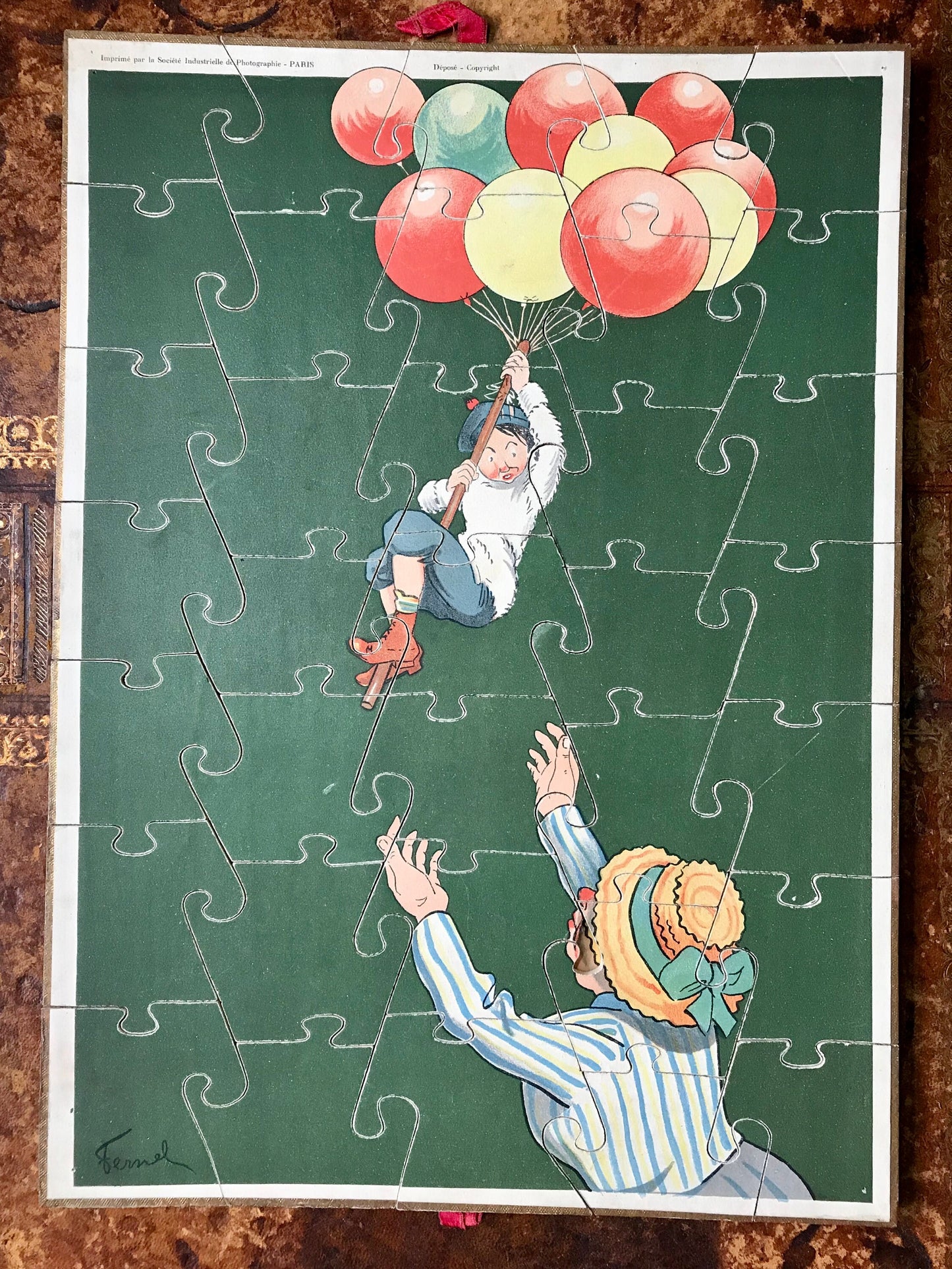 Aviation. Jeu de Patience. Mr Bob et Son Rataplan no 1. A Set of 11 Jigsaw Puzzle by Fernel .