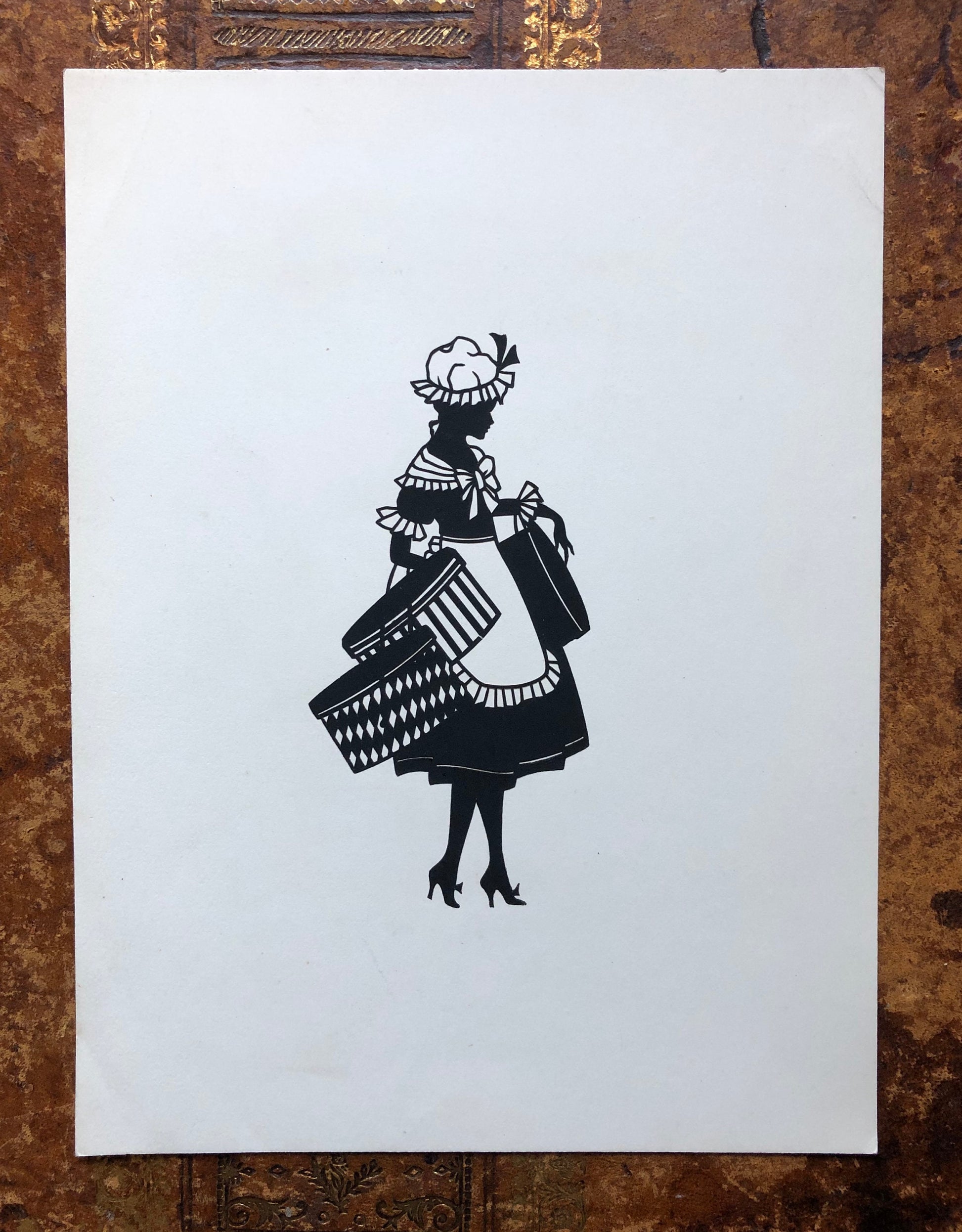 A Group of Eight Papercuts or Scherenschnitte by Gertrude Blecke. From the 1920’s. Various sizes. The largest is 31.5 x 24.5 cms.