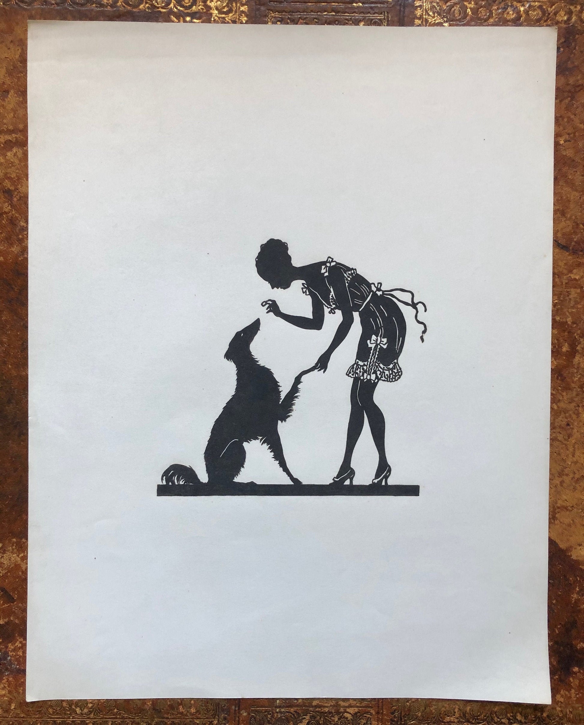 A Group of Eight Papercuts or Scherenschnitte by Gertrude Blecke. From the 1920’s. Various sizes. The largest is 31.5 x 24.5 cms.