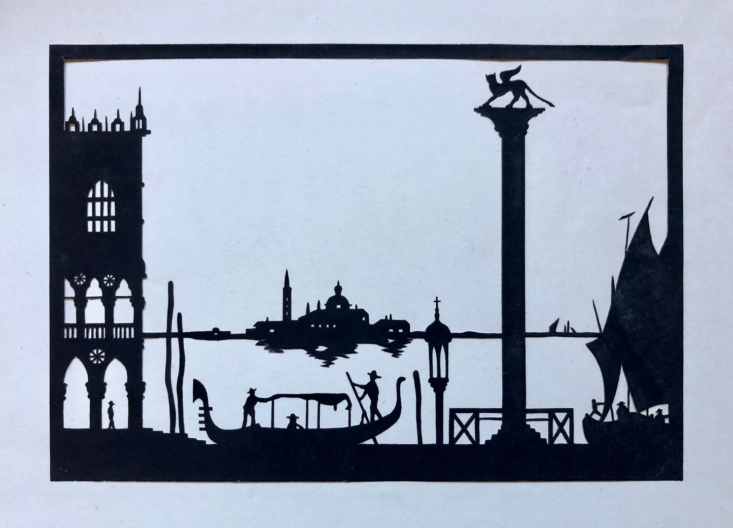 A Group of Eight Papercuts or Scherenschnitte by Gertrude Blecke. From the 1920’s. Various sizes. The largest is 31.5 x 24.5 cms.