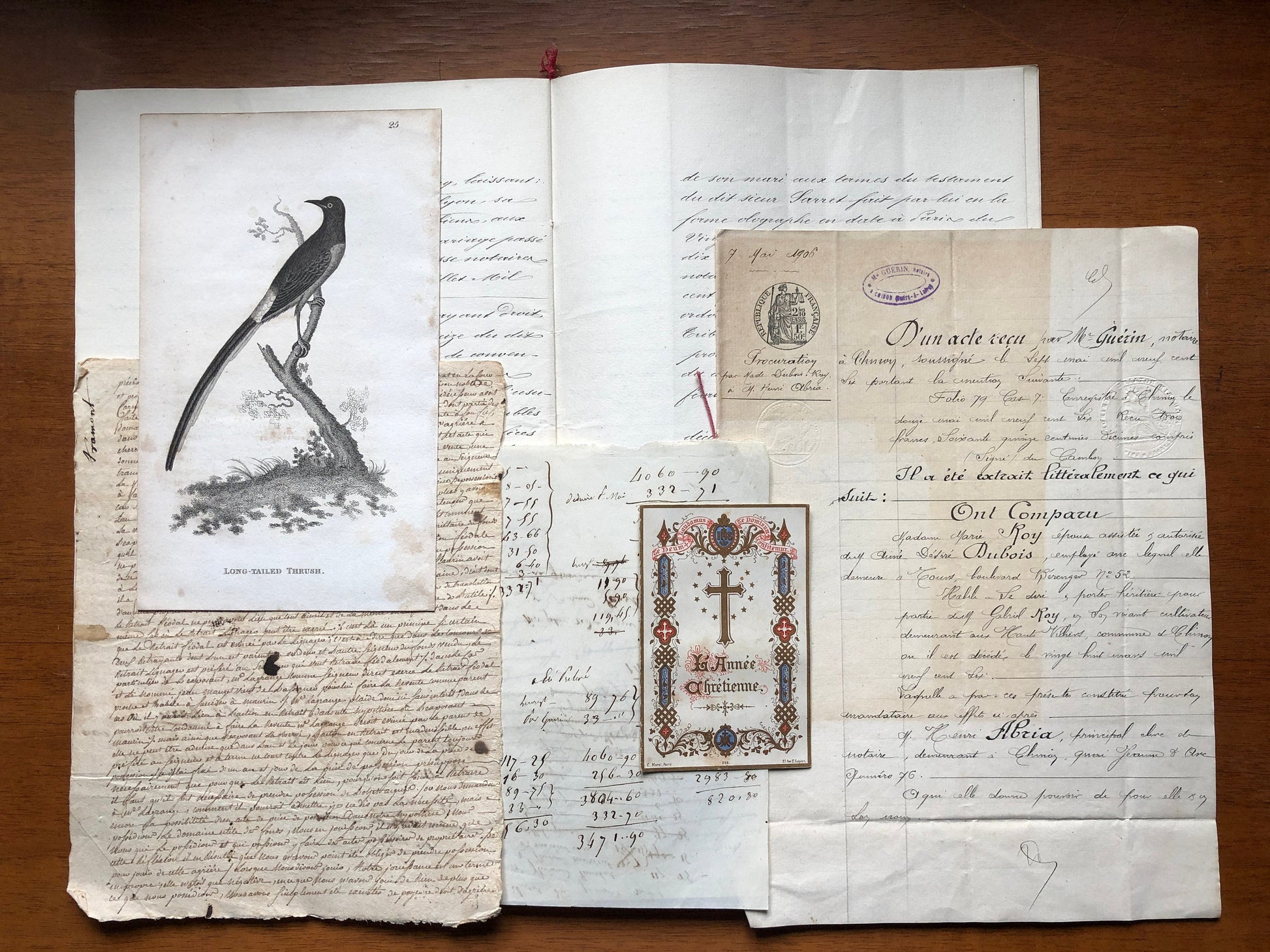 A Generous Quantity of Antique French Papers, Cards and Engravings. 1800’s and 1900’s. For collage and decorative purposes.