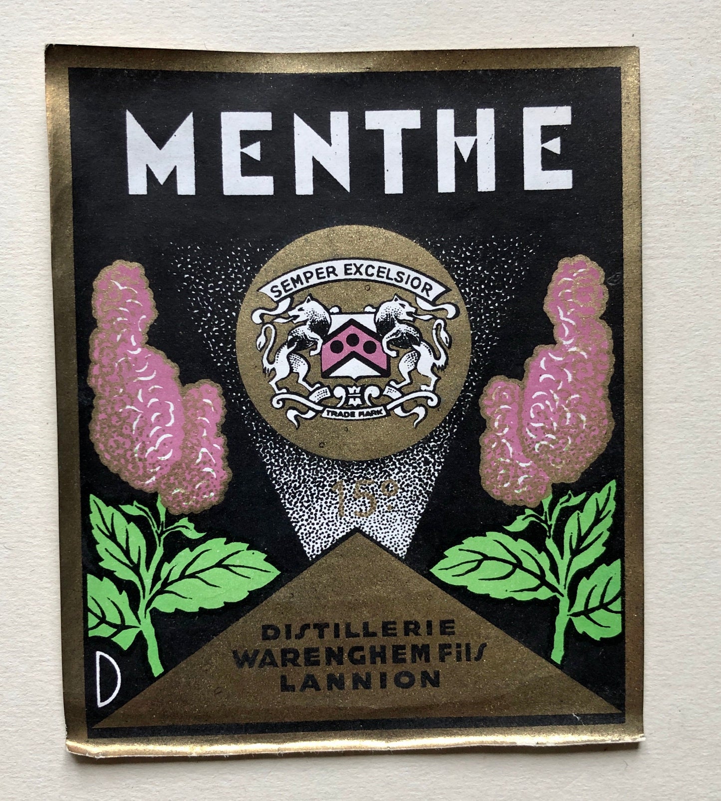 Ten Genuine Wine and Liqueur Labels Dating From 1950’s. French Origin.