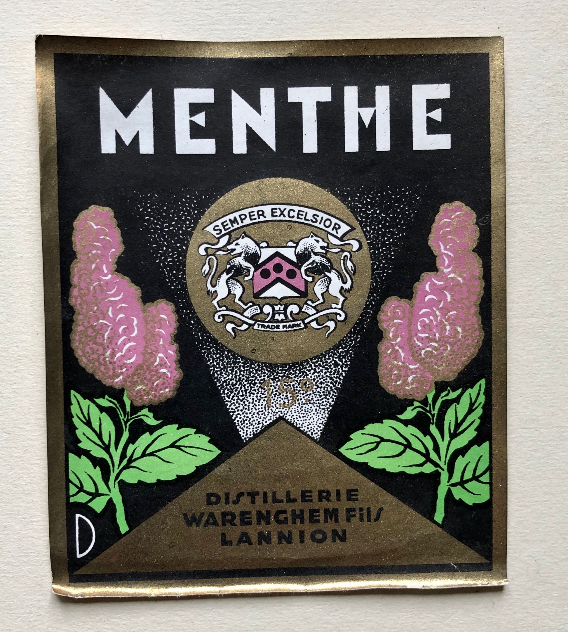 Ten Genuine Wine and Liqueur Labels Dating From 1950’s. French Origin.