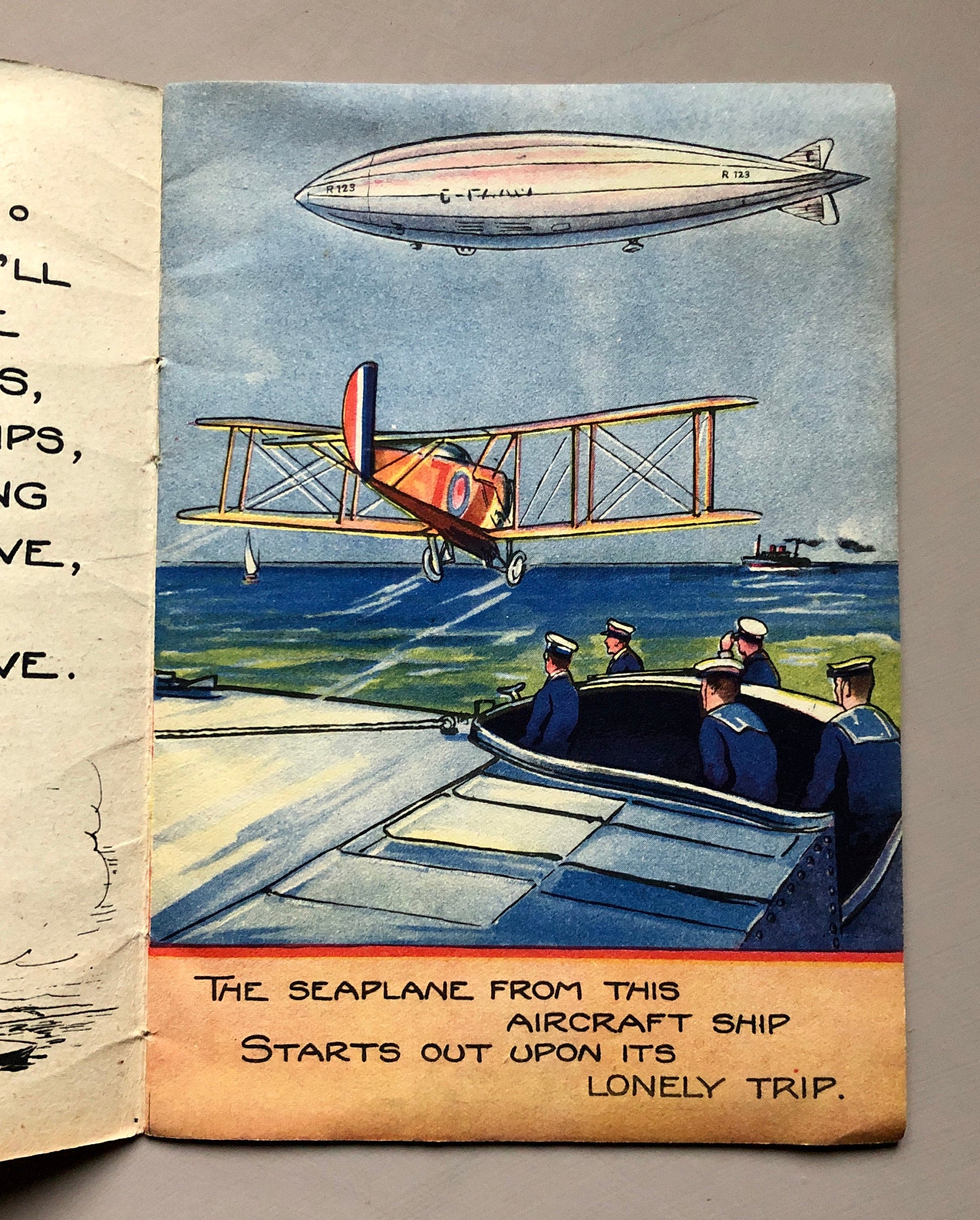 Flights. A ten page booklet given as a gift by T Booker & Sons, Ltd, U.K. ‘Where Mummy buys her furniture’. Size: 20 x 14 cm.