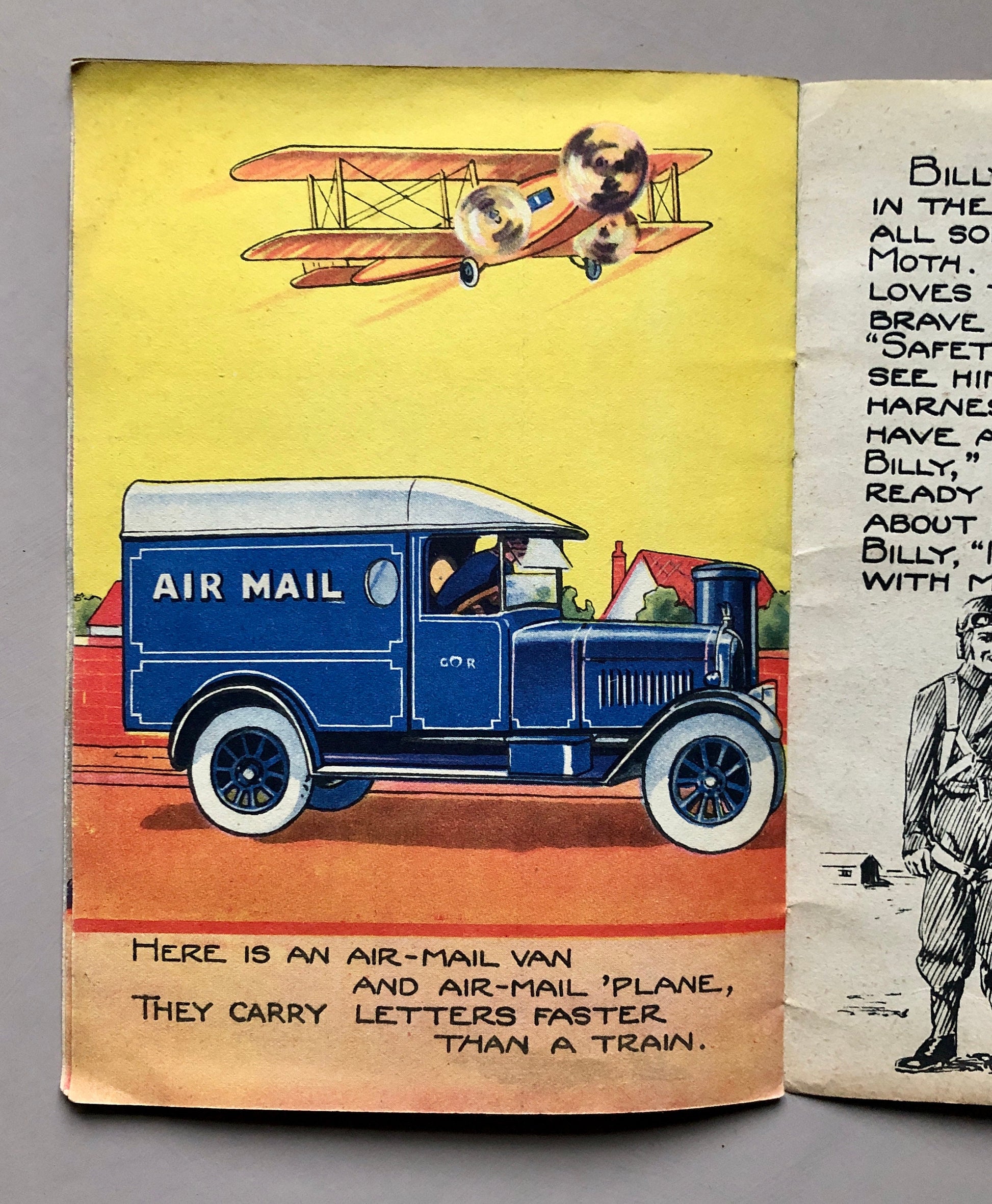Flights. A ten page booklet given as a gift by T Booker & Sons, Ltd, U.K. ‘Where Mummy buys her furniture’. Size: 20 x 14 cm.