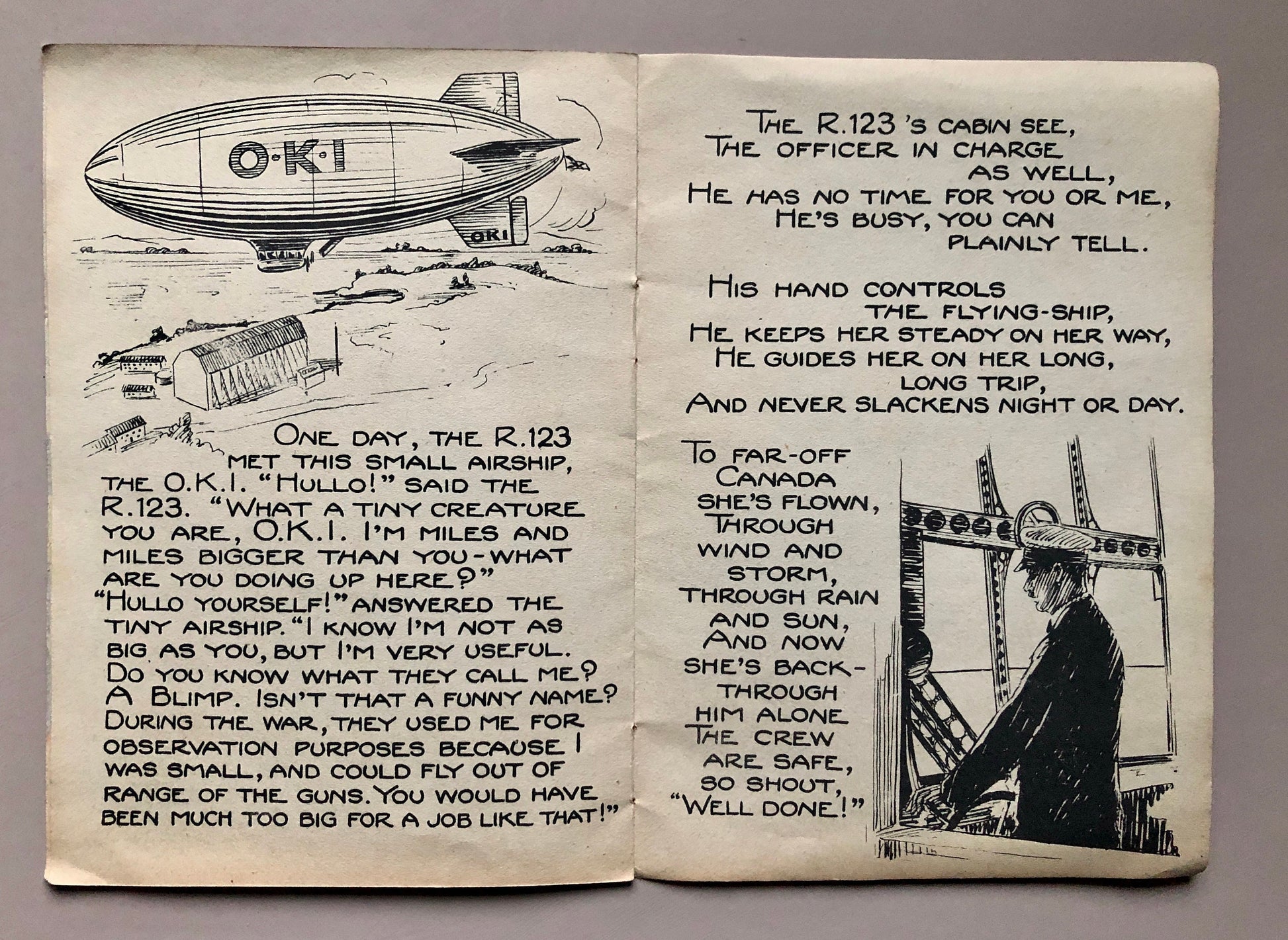 Flights. A ten page booklet given as a gift by T Booker & Sons, Ltd, U.K. ‘Where Mummy buys her furniture’. Size: 20 x 14 cm.
