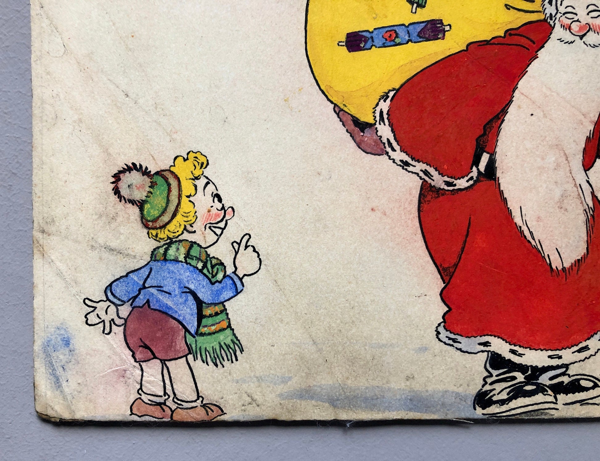 Three Original Artworks by Bimbi. Probably Designs For Greeting Cards. 1930’s.