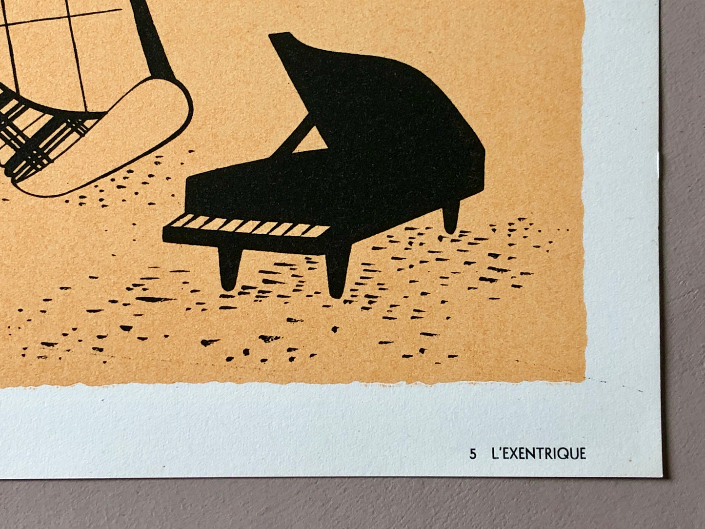 L’Exentrique. A Colour Lithograph From The Parorama Du Cirque by Serge. One of only 1000 produced in 1944. Size: 23.8 x 29.7 cms.