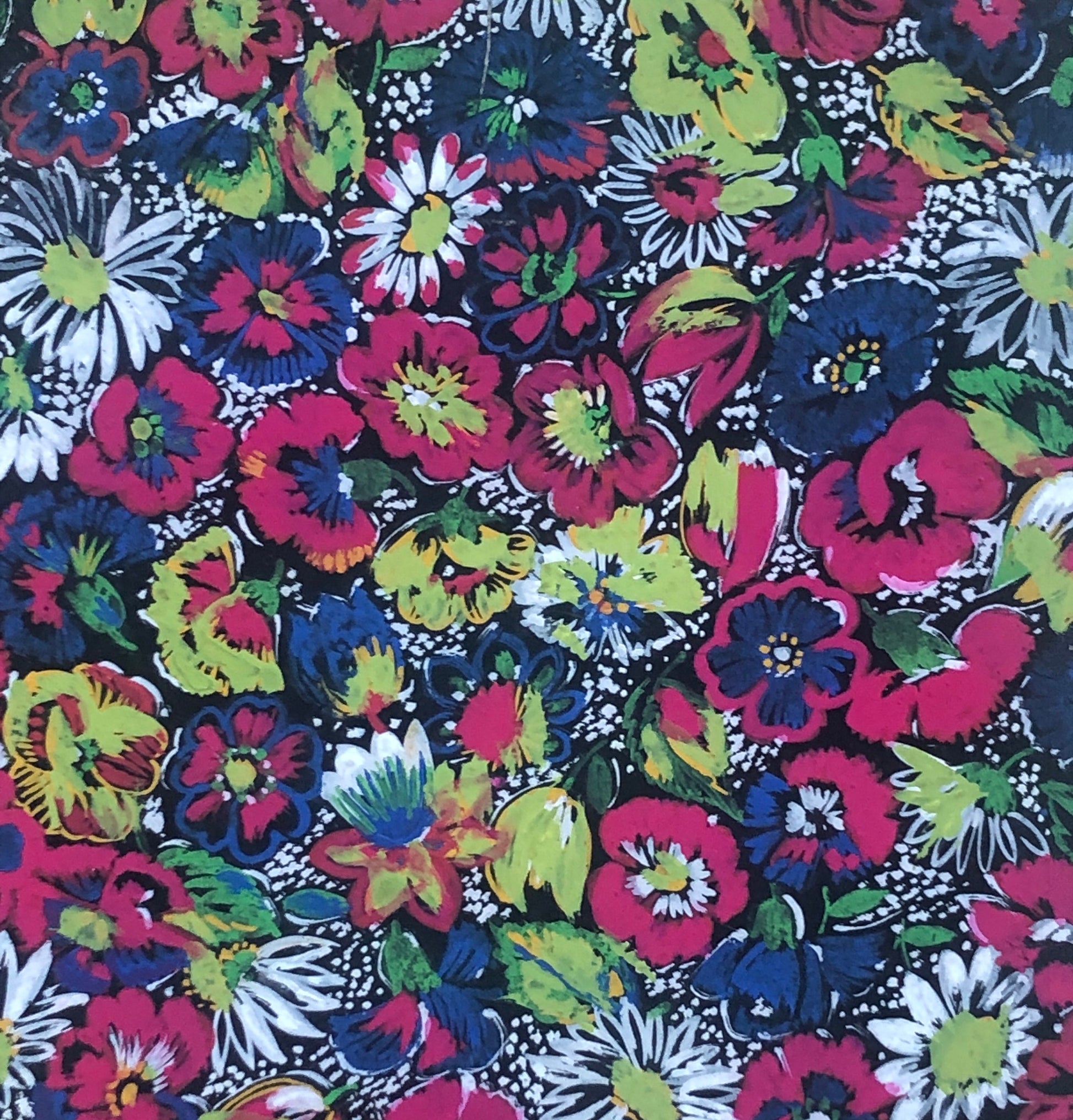 An Original Antique French Textile Design. Hand Painted. Produced in Lyon in the early 1900’s. Size: 11.8 x 11 cms.