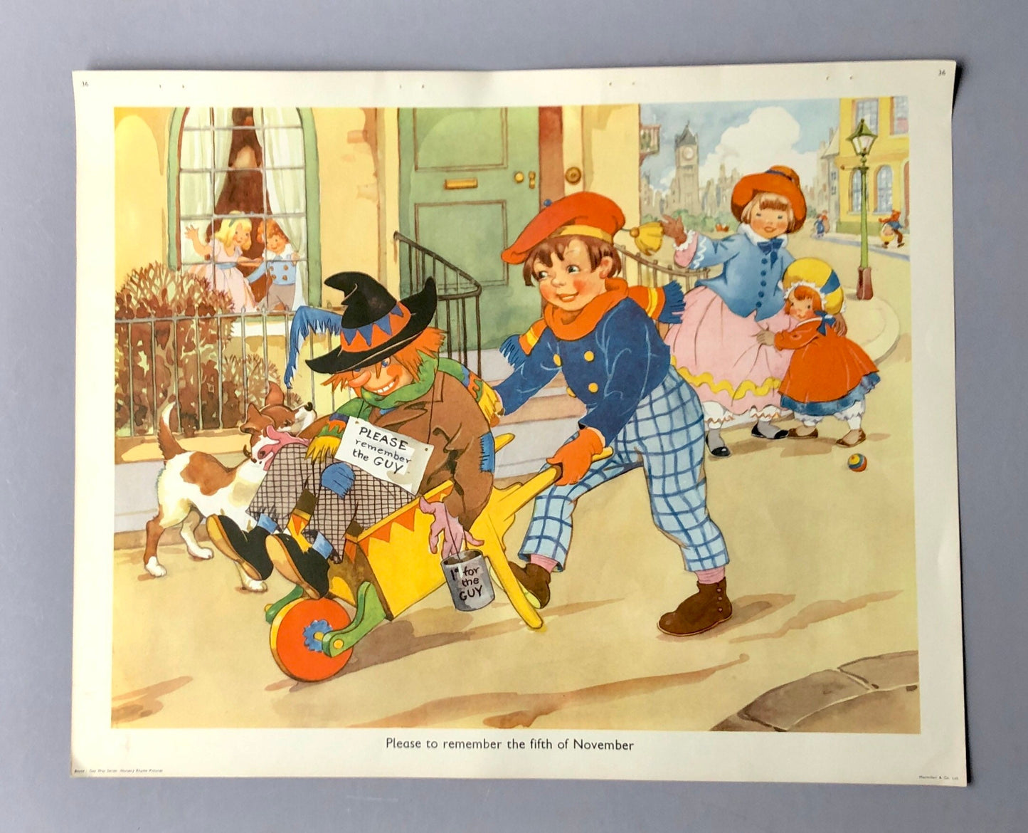 A Collection of 20 Poster Sized Nursery Rhyme Pictures by Boyce. Produced For The Gay Way Teaching Scheme. 1960’s. 43 x 51 cms.