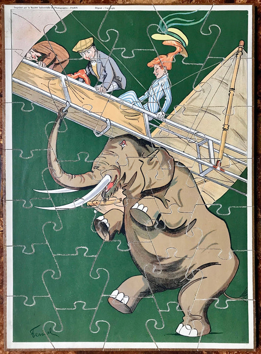 Aviation. Jeu de Patience. Mr Bob et Son Rataplan no 1. A Set of 11 Jigsaw Puzzle by Fernel .