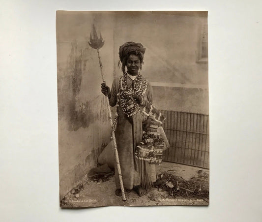 5 Antique Professional Souvenir Photographs by Schroeder & Cie of Zurich and Photoglob. With Arab and Native Subjects. 26.8 x 20.7 cms.