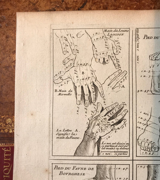 An Engraving from The ‘Nouvelle Methode Pour Apprendre a Dessiner Sans Maitre”. French. 1740. Size 29 x23 cms