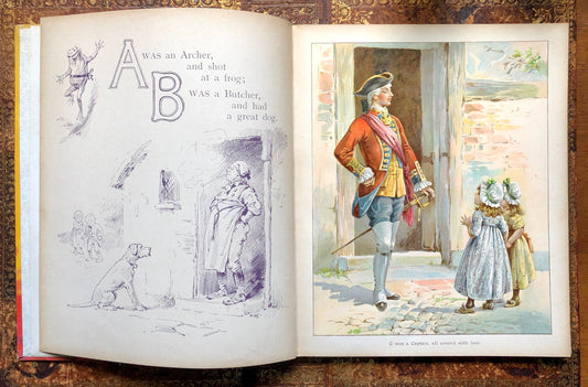 A Book For Little People. Nursery Rhymes and Pictures. Published by Ernest Nister. With 16 Full Page Colour Illustrations. 28 x 24 cms.