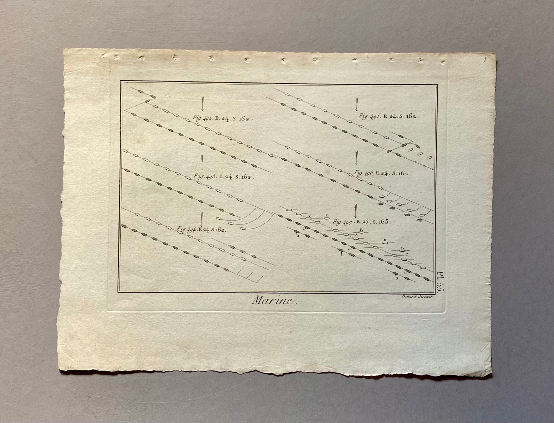 Marine. Ships and Sailing. A Quantity of 102 Black and White Engravings By Bernard Direxet. French. 1780-1830. Largest image: 32 x 59 cms.
