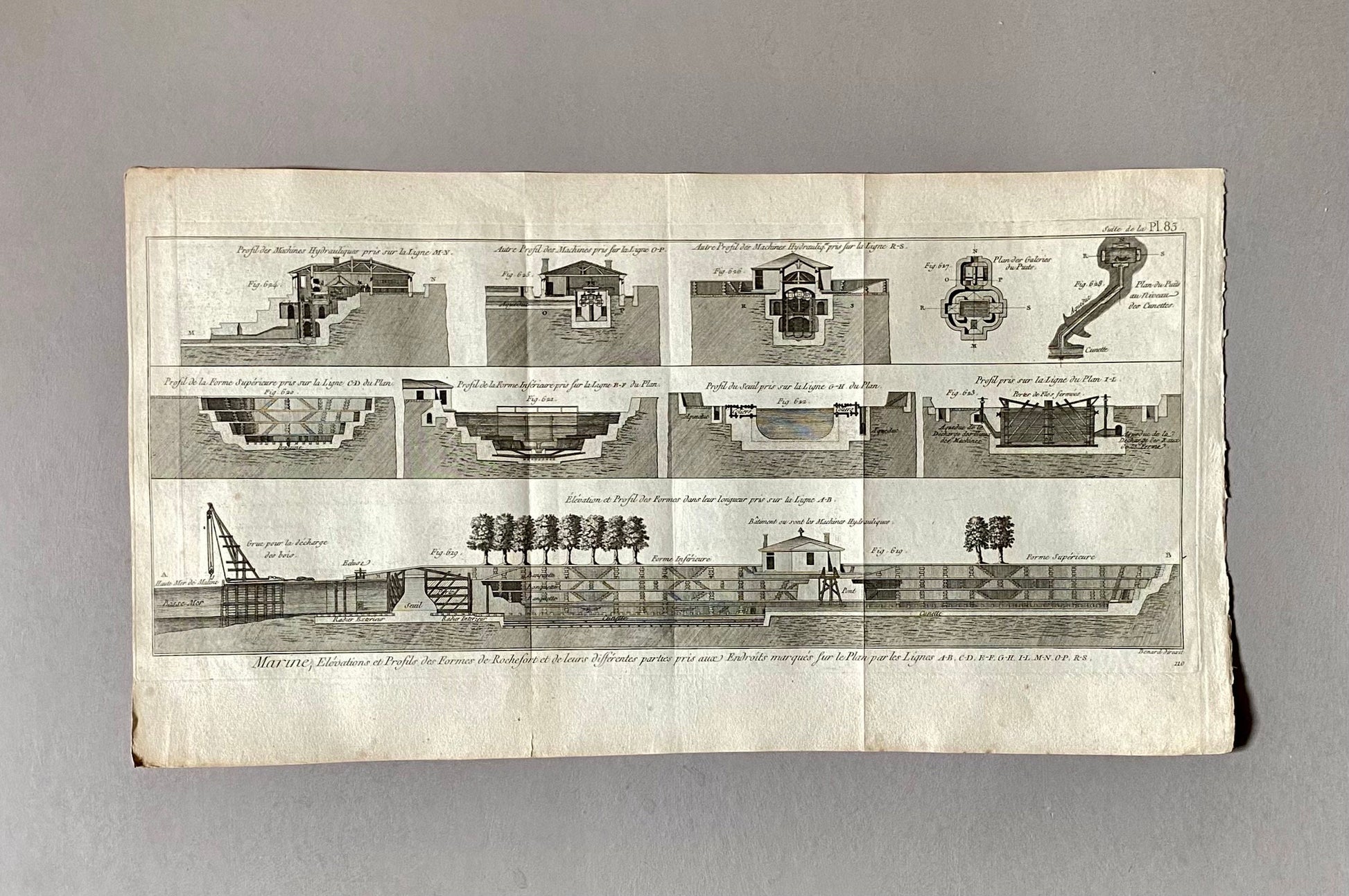 Marine. Ships and Sailing. A Quantity of 102 Black and White Engravings By Bernard Direxet. French. 1780-1830. Largest image: 32 x 59 cms.