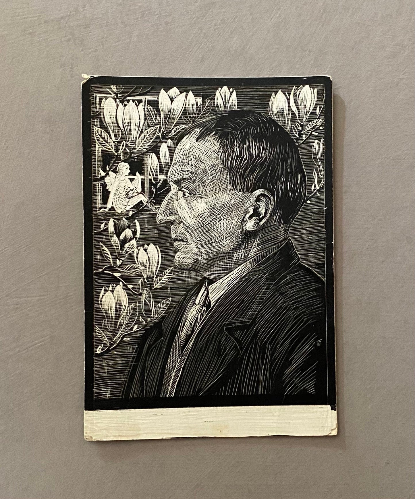 A Collection of 8 Original Sgraffito Artworks Featuring Poets: Browning, Pope, Blake, Scott, De La Mare, Blake etc. 12.5 x 17 cms.
