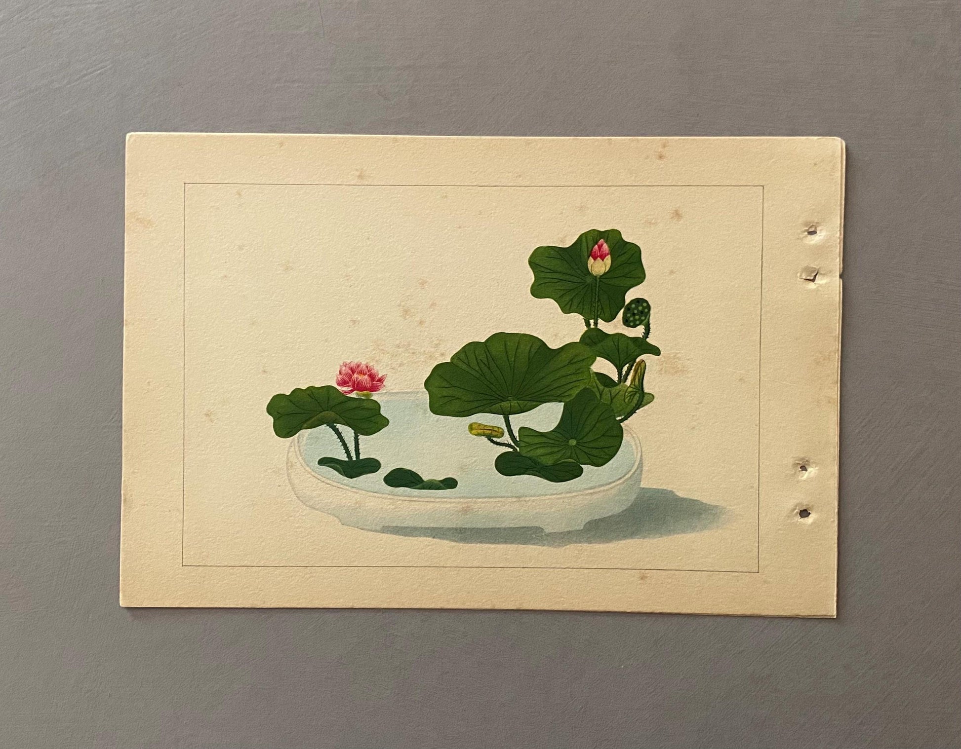 A Book Containing 60 Very Delicate Vintage Japanese Prints. Size: 21 x 15 cms.