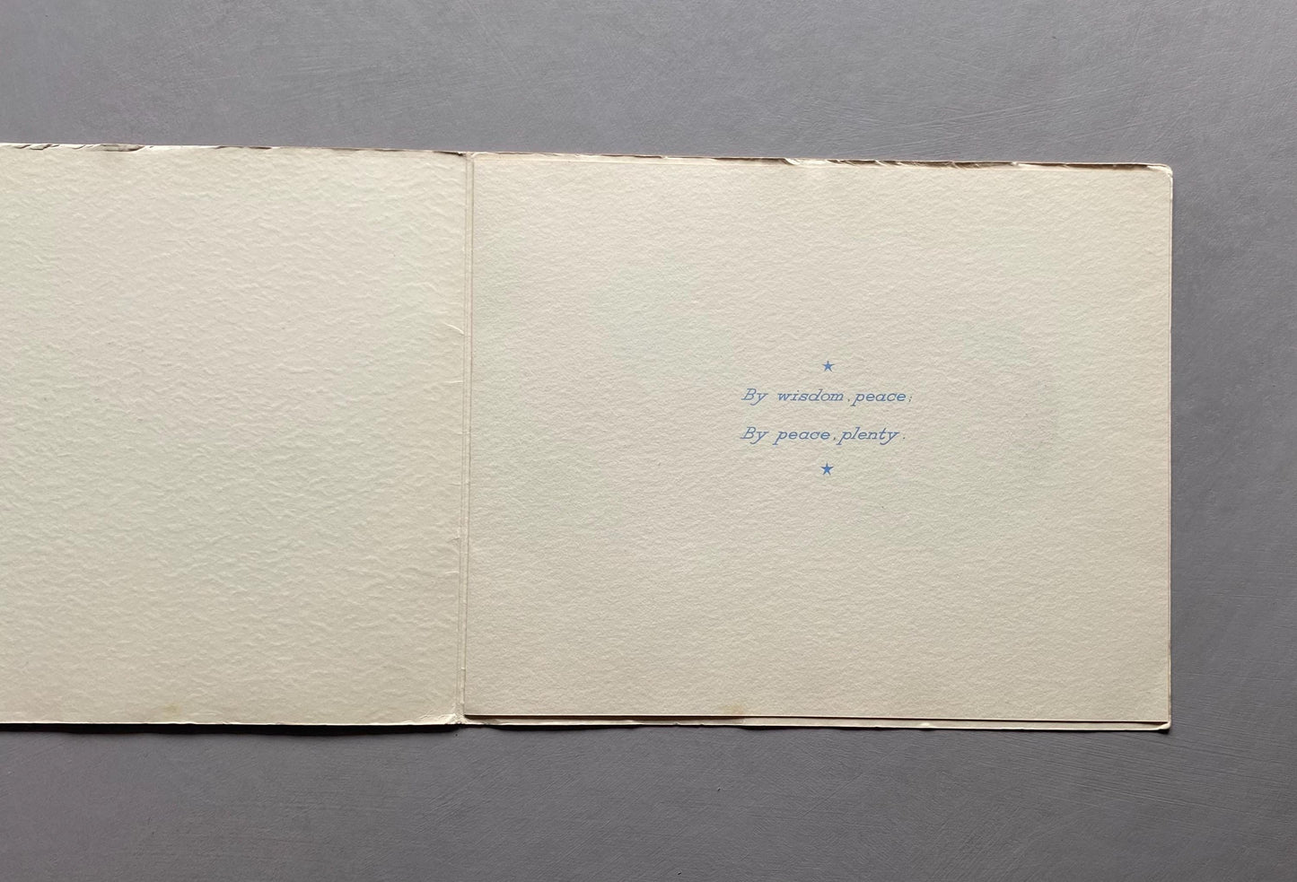 Christmas 1946. A Private Family Christmas Card Celebrating The End of World War II. Regents Park, London. Large: 51 x 20.2 cms.
