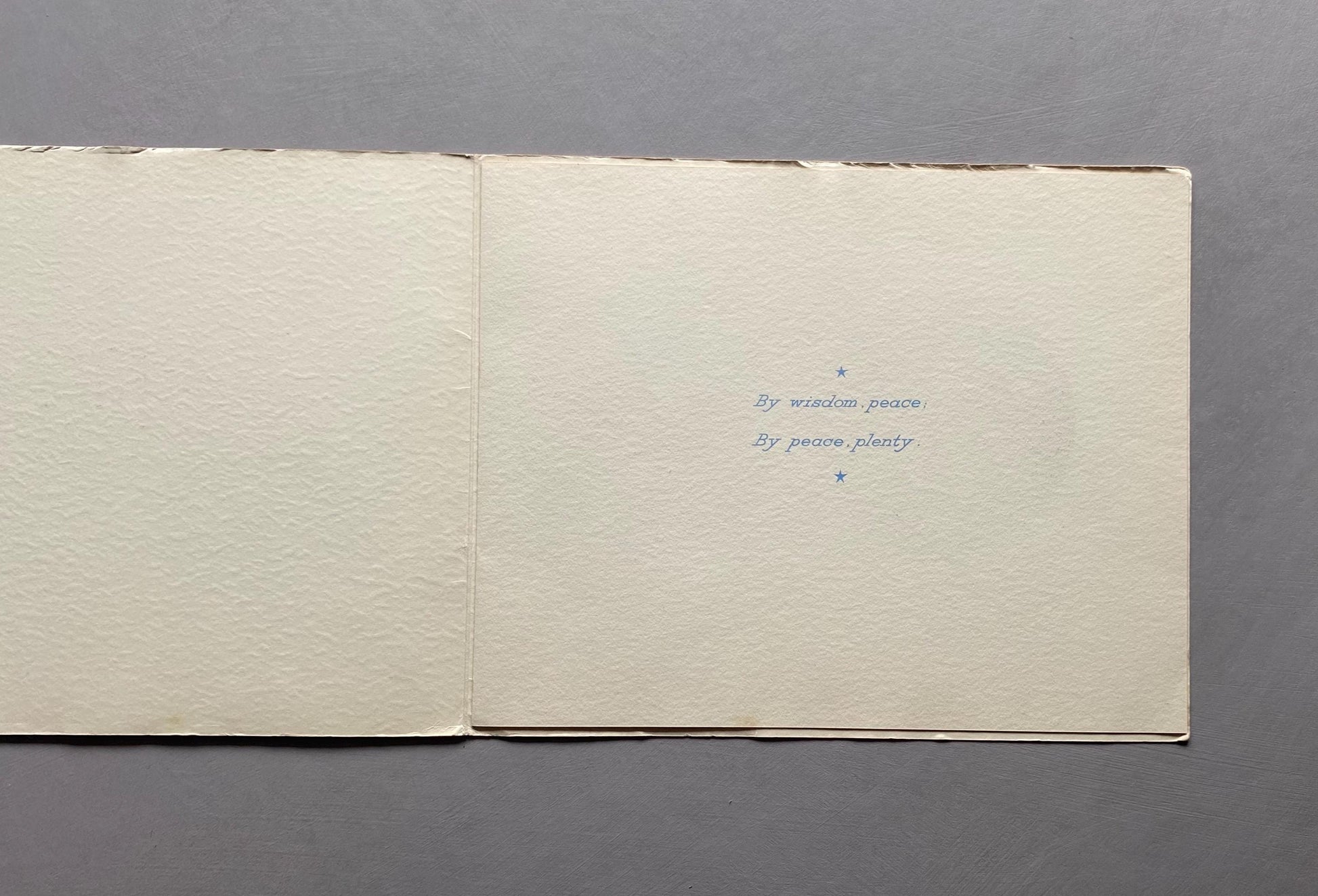 Christmas 1946. A Private Family Christmas Card Celebrating The End of World War II. Regents Park, London. Large: 51 x 20.2 cms.