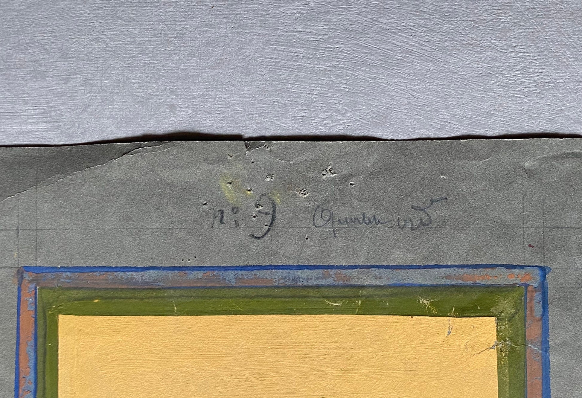 An Original handpainted Design For A Carpet. Plaissier Brother, Nimes, France. Late 1800s. Size: 49 cms x 30.5 cms.