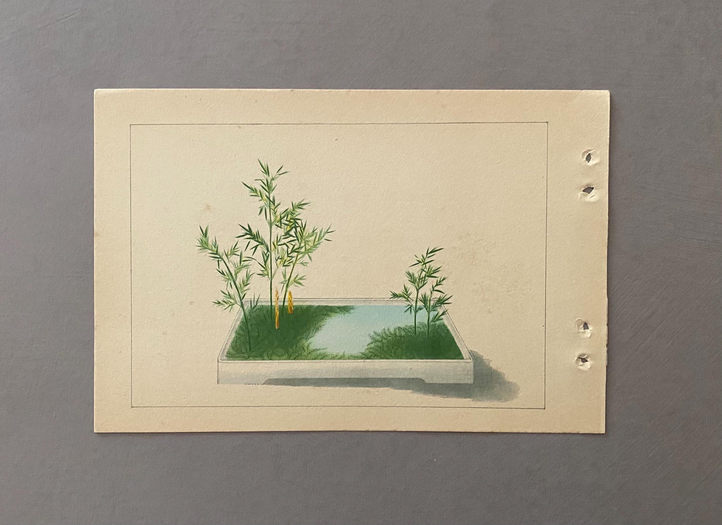 A Book Containing 60 Very Delicate Vintage Japanese Prints. Size: 21 x 15 cms.