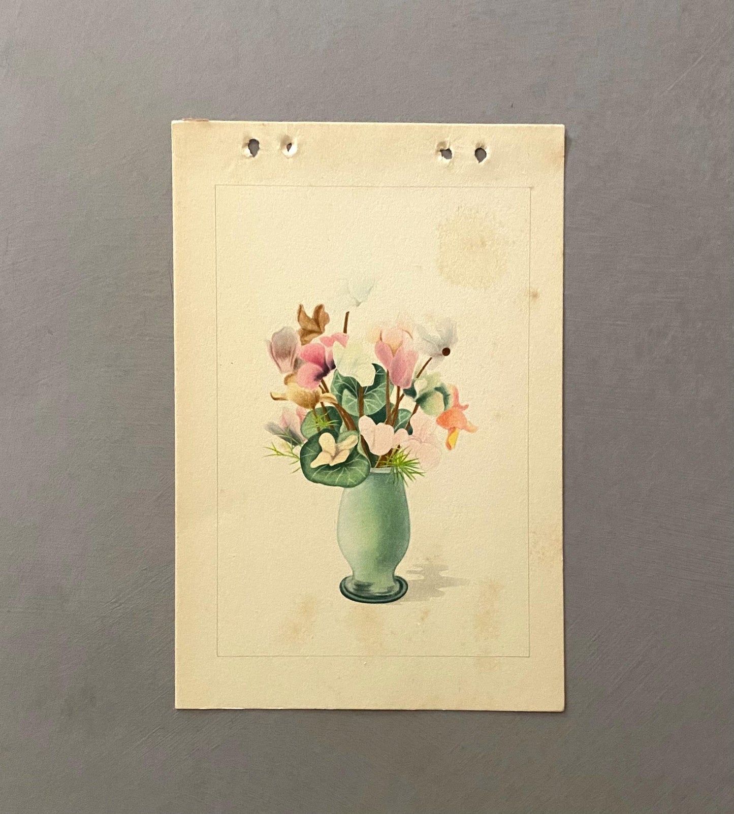 A Book Containing 60 Very Delicate Vintage Japanese Prints. Size: 21 x 15 cms.