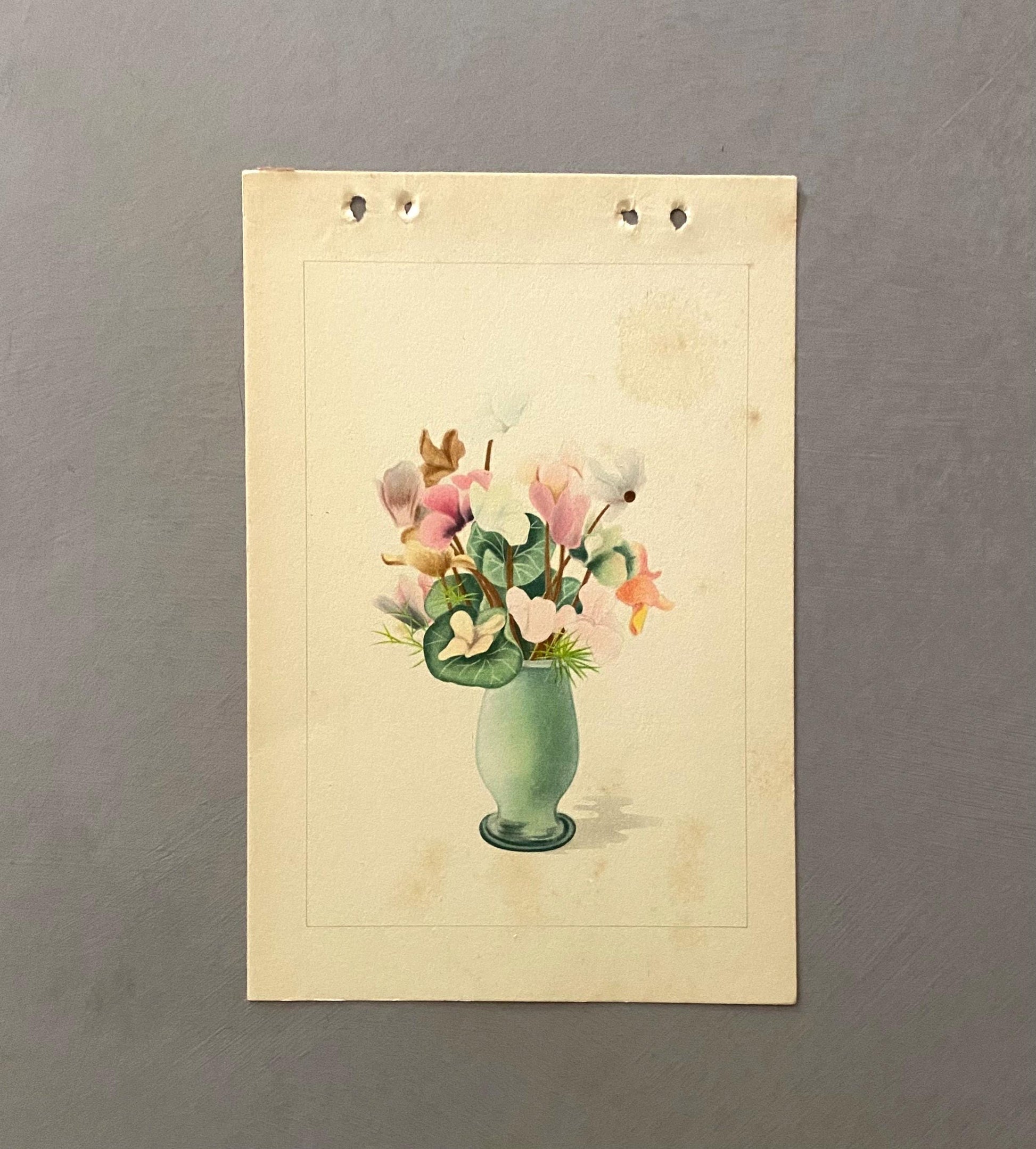 A Book Containing 60 Very Delicate Vintage Japanese Prints. Size: 21 x 15 cms.