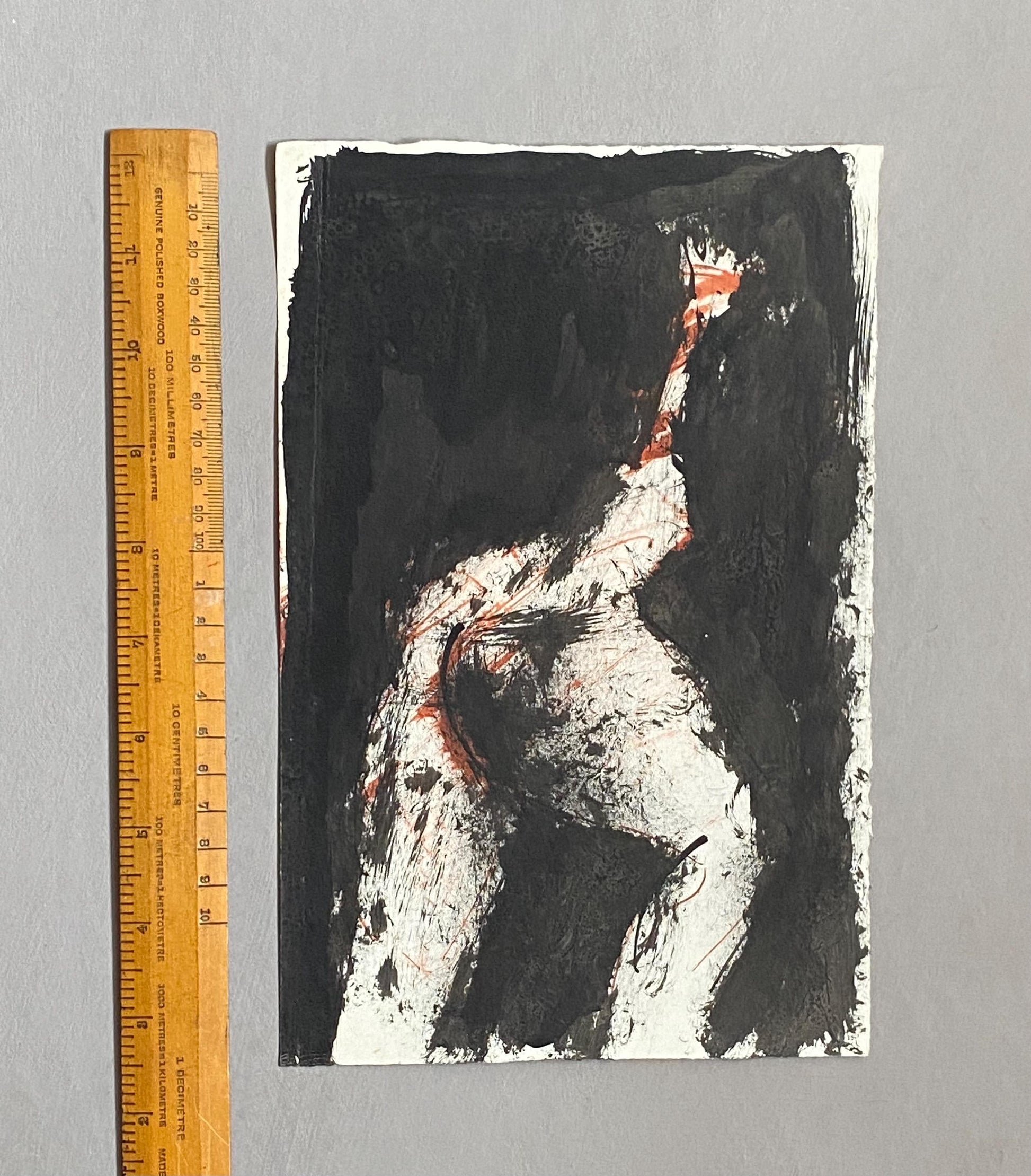 An Original Painting by Philippe Bérard. Watercolour and Ink. Created in Paris, France in the 1970 or 80s. Unsigned. Size: 16 x 24.5 cms.