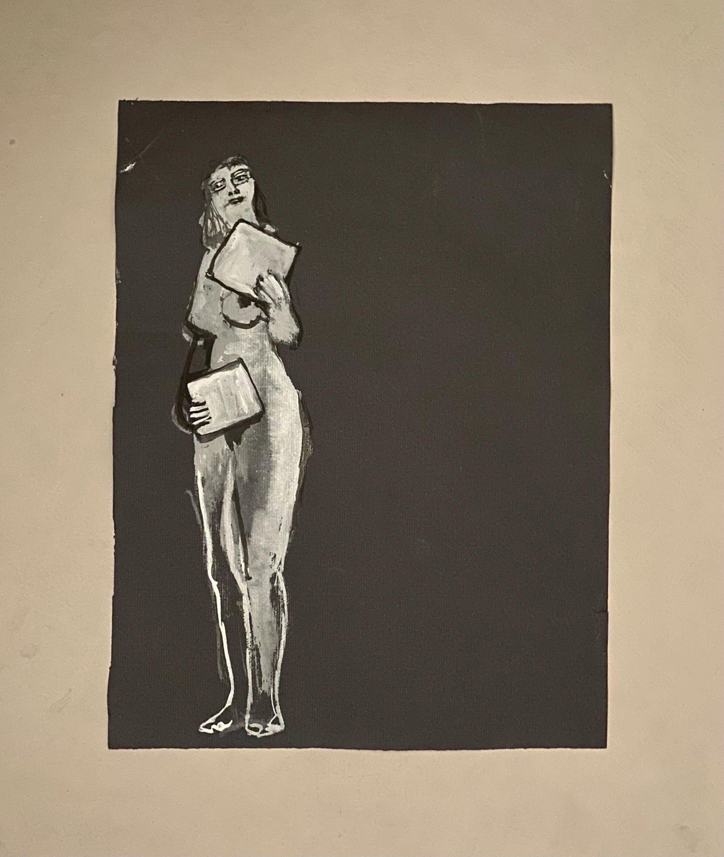 An Original Watercolour Painting by Philippe Bérard. Created in Paris, France in the 1970 or 80s. Unsigned. Size: 32.5 x 25 cms.