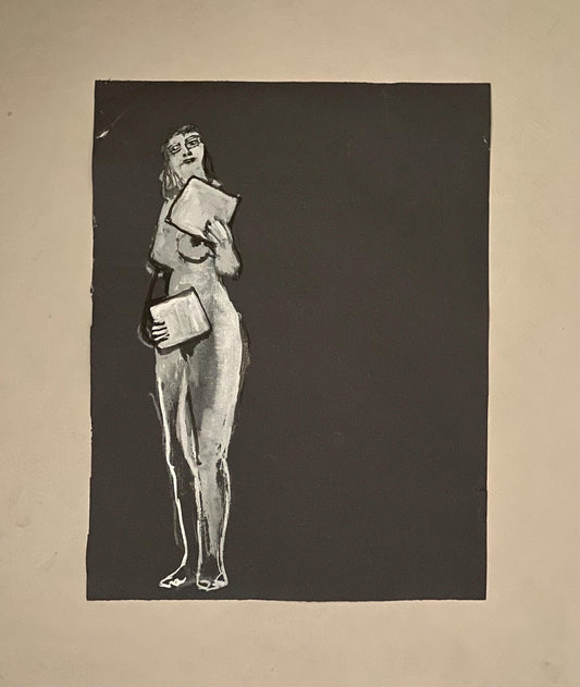 An Original Watercolour Painting by Philippe Bérard. Created in Paris, France in the 1970 or 80s. Unsigned. Size: 32.5 x 25 cms.