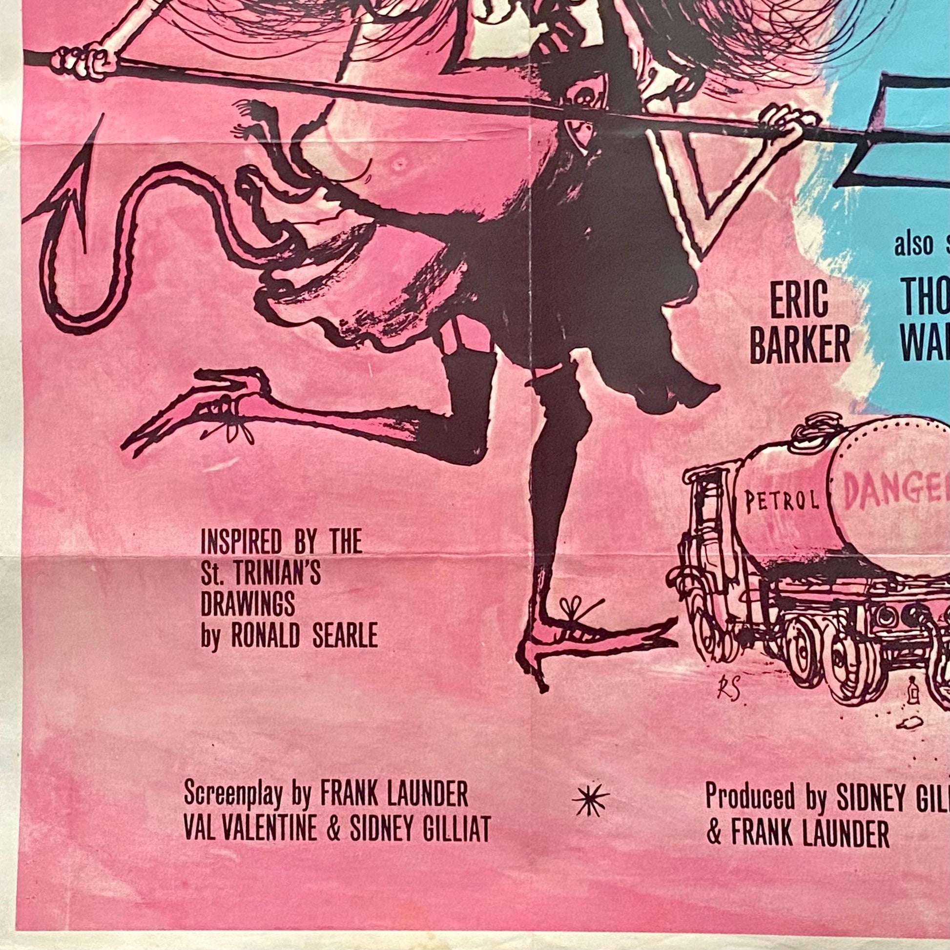 The Pure Hell of St Trinian’s. An Original Film/ movie Poster Dated 1960. Large: 76 x 101.5 cms.