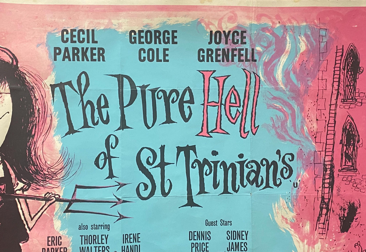 The Pure Hell of St Trinian’s. An Original Film/ movie Poster Dated 1960. Large: 76 x 101.5 cms.