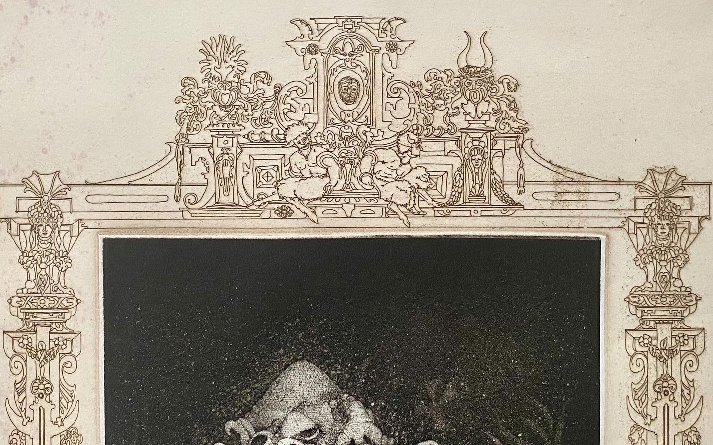 Greed. A Copper Plate Engraving by Charles S. Klabunde. Number 36 of 60. Signed and Dated 1974. Large: 70 x 49.5 cms.