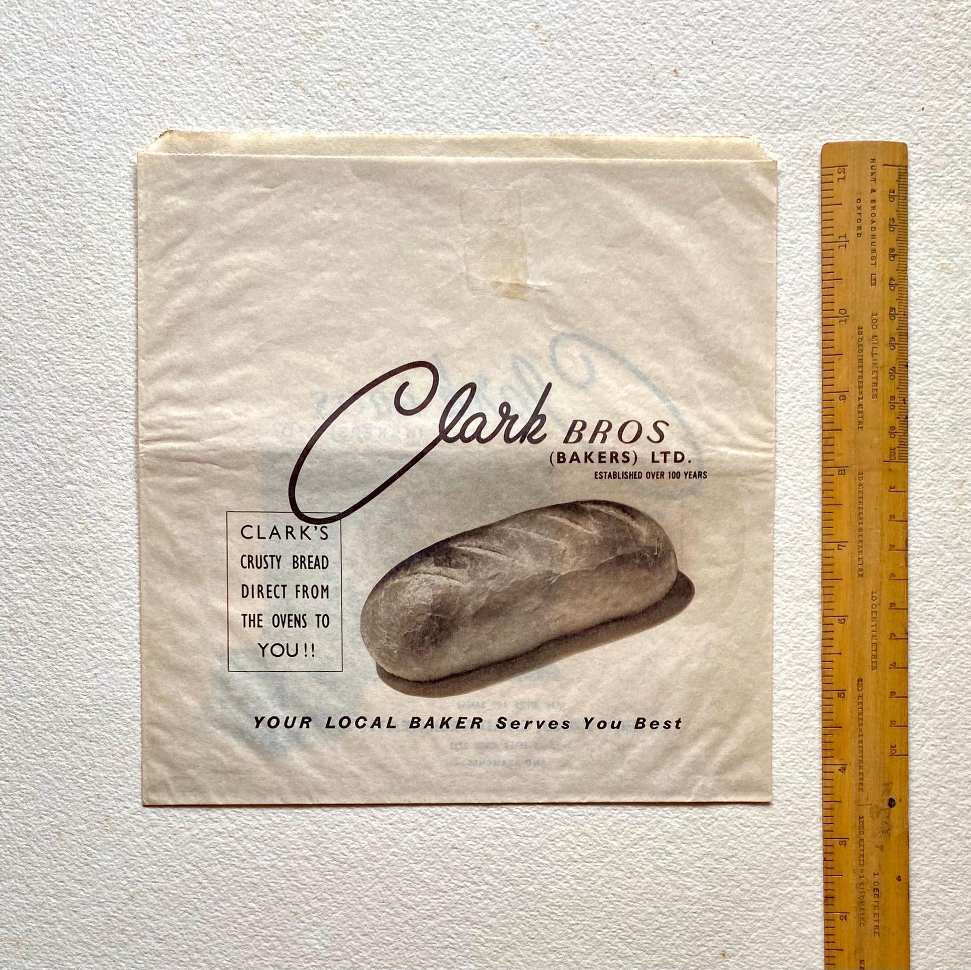 Seven Items of Genuine Vintage Packaging Used To Wrap Food. Unused. From England. Circa 1940s. Various Sizes.