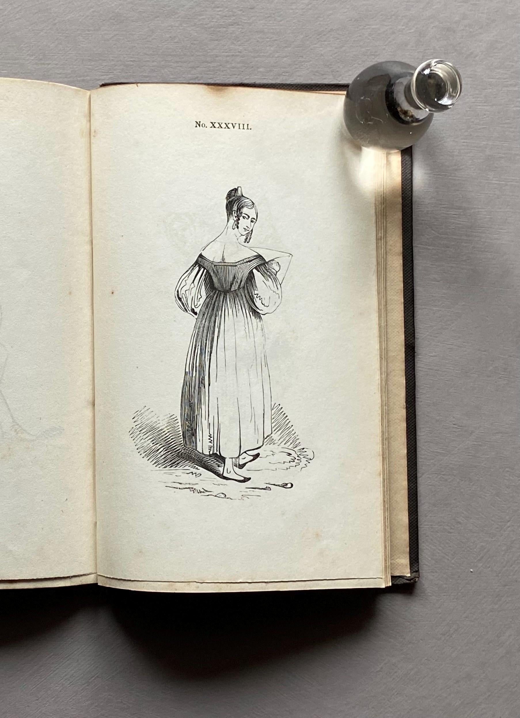 A First Book of Drawing by William and Robert Chambers. 48 Drawings To Copy and Colour. Published in 1845. Size: 17.5 x 11 cms.