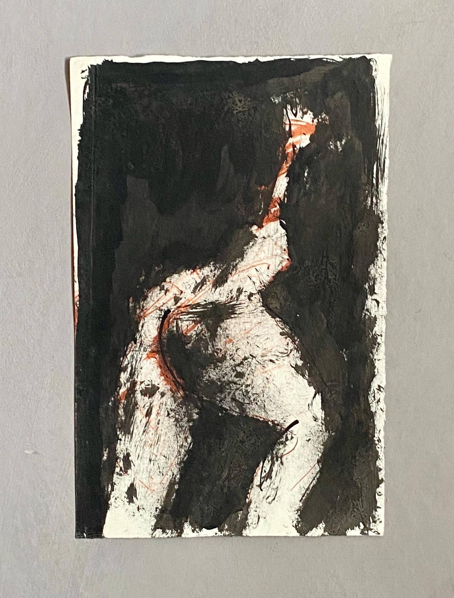 An Original Painting by Philippe Bérard. Watercolour and Ink. Created in Paris, France in the 1970 or 80s. Unsigned. Size: 16 x 24.5 cms.