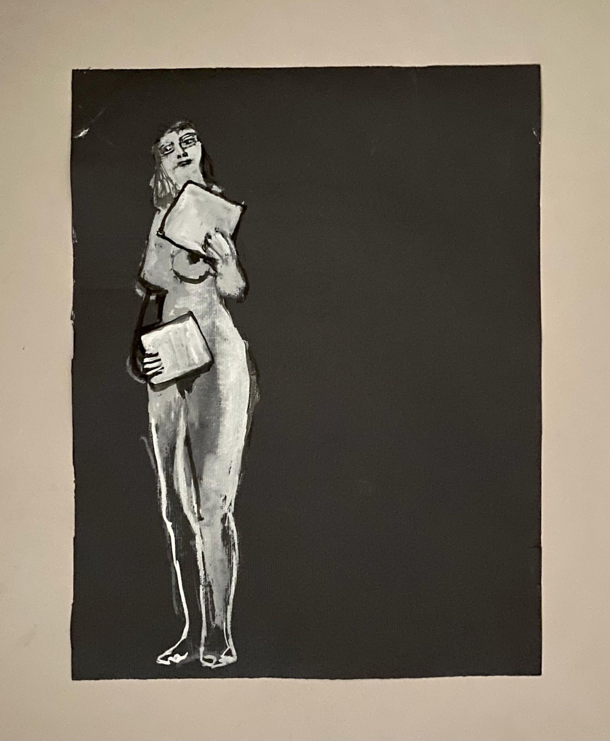 An Original Watercolour Painting by Philippe Bérard. Created in Paris, France in the 1970 or 80s. Unsigned. Size: 32.5 x 25 cms.