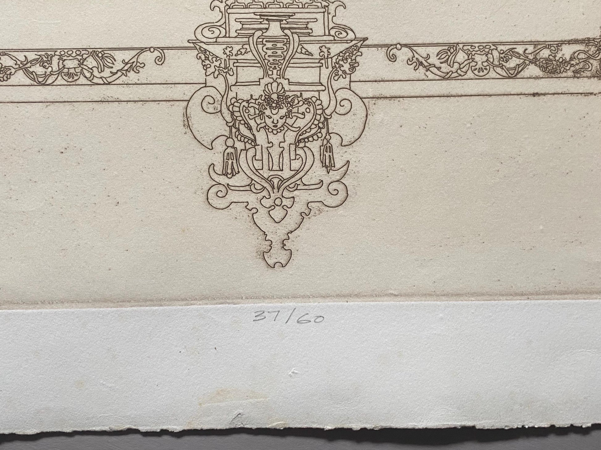 Greed. A Copper Plate Engraving by Charles S. Klabunde. Number 36 of 60. Signed and Dated 1974. Large: 70 x 49.5 cms.