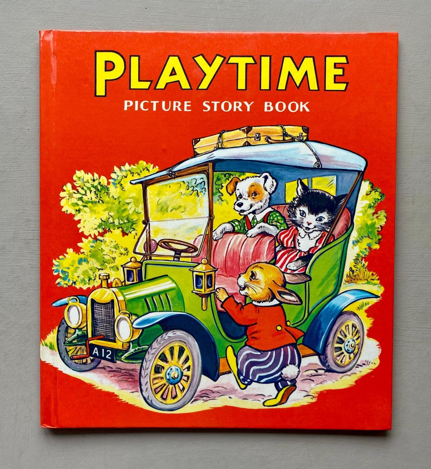 Playtime. An Original Vintage Illustration For A Children's book. Medium: Gouache. Presumed A. E. Kennedy. Circa 1950.