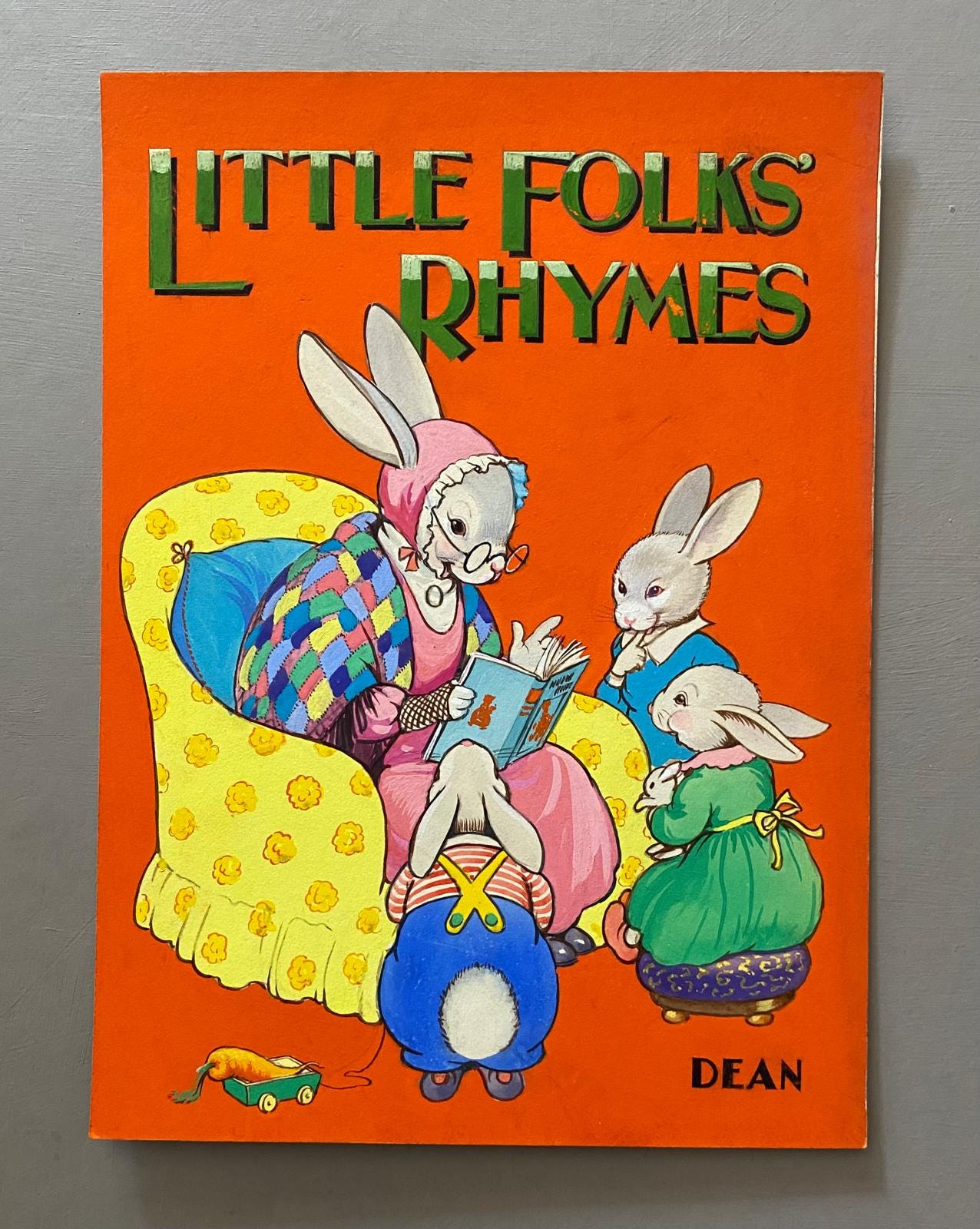 Little Folks Rhymes. An Original Illustration For A Children's Book. Medium: Gouache. Circa 1950.