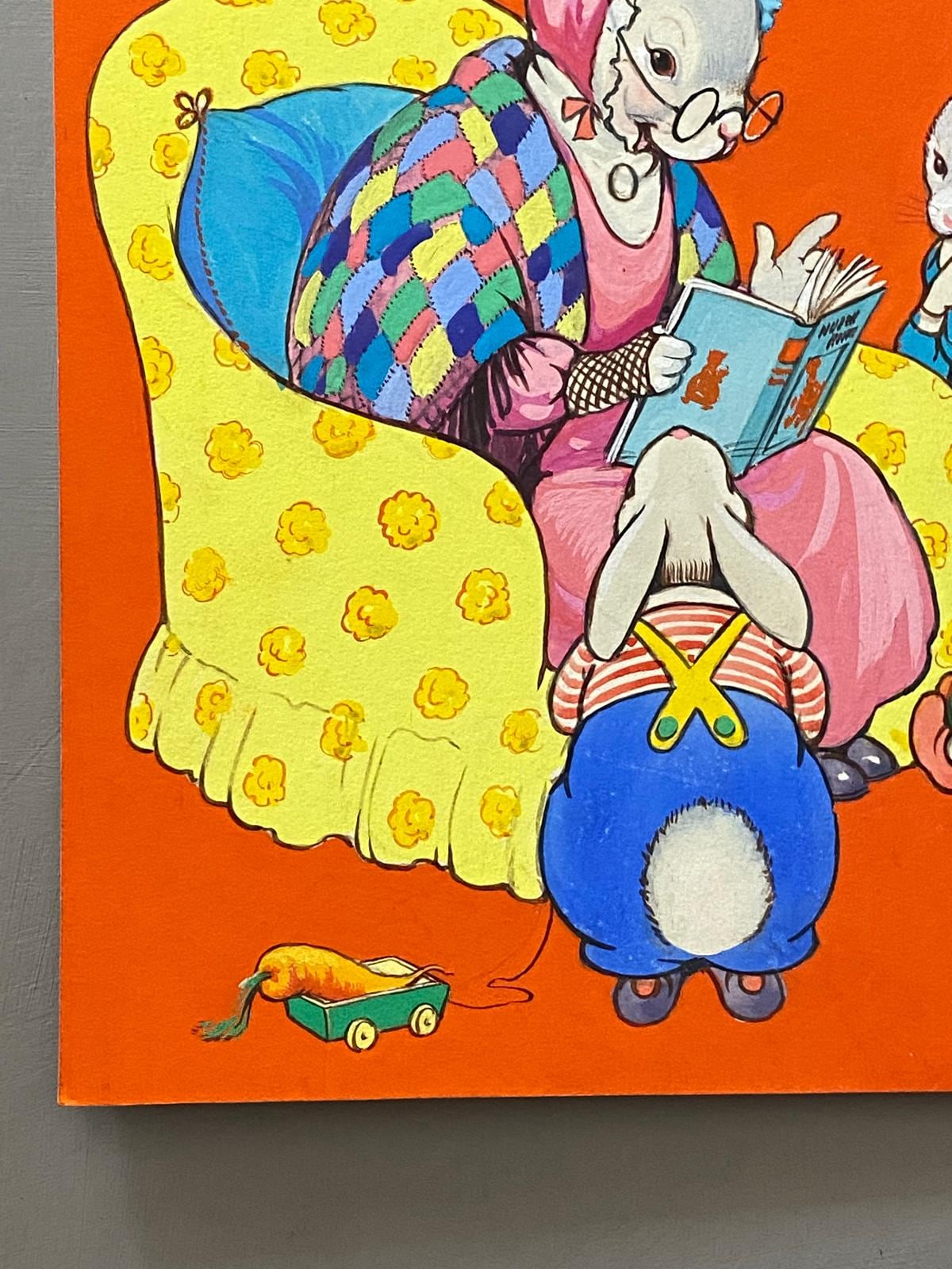 Little Folks Rhymes. An Original Illustration For A Children's Book. Medium: Gouache. Circa 1950.