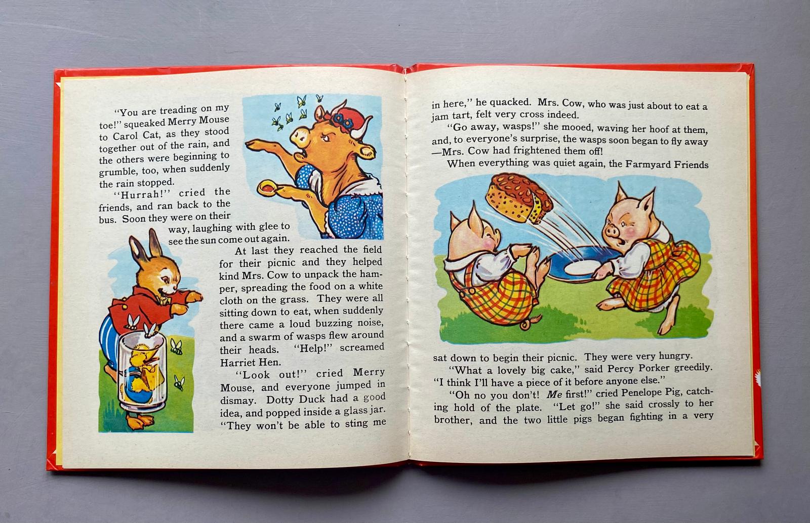 Playtime. An Original Vintage Illustration For A Children's book. Medium: Gouache. Presumed A. E. Kennedy. Circa 1950.