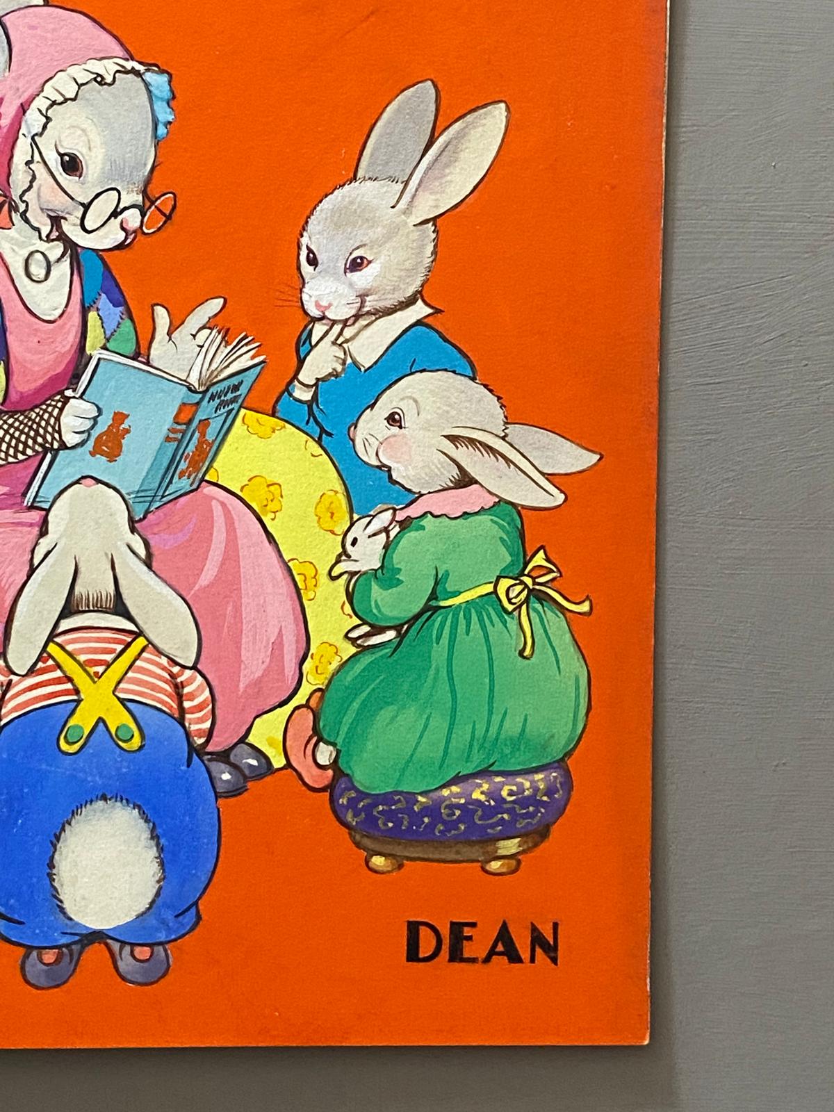 Little Folks Rhymes. An Original Illustration For A Children's Book. Medium: Gouache. Circa 1950.