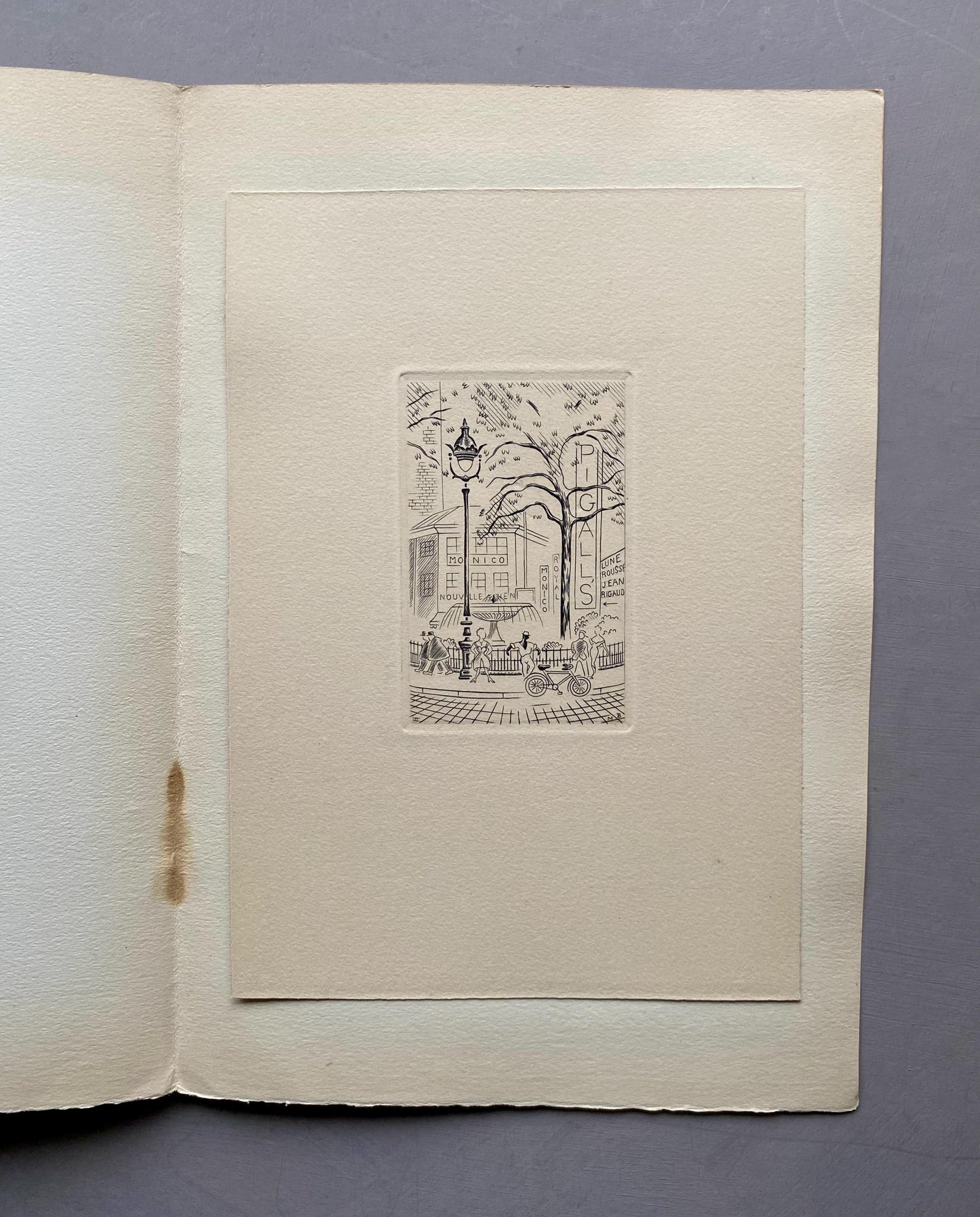 A Set of 8 Original Engravings of Paris. Dating from the 1960’s they Show Iconic Landmarks and Scenes. Signed M. B. Size: 22.5 x 16 cms.