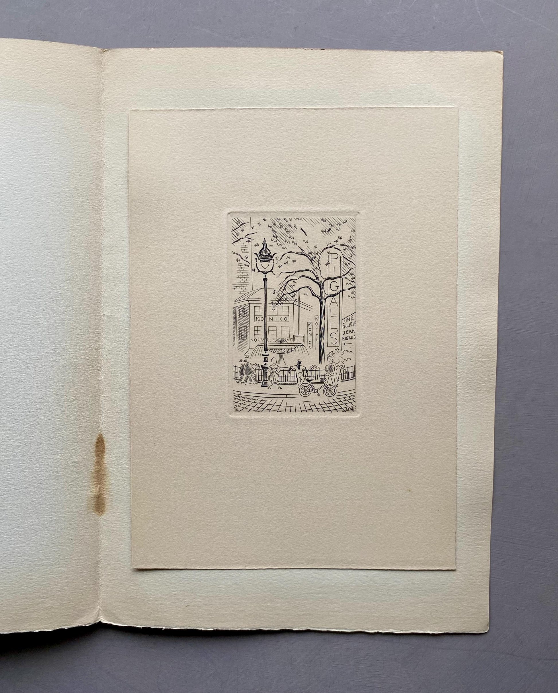 A Set of 8 Original Engravings of Paris. Dating from the 1960’s they Show Iconic Landmarks and Scenes. Signed M. B. Size: 22.5 x 16 cms.